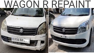 WagonR full repaint  full detail price video  side mirrors bumpers grills lights etc [upl. by Vickie]