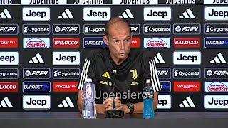 Conferenza stampa ALLEGRI pre UdineseJuve quotMercato Fino al 209 possono succedere tante cosequot [upl. by Ytiak]