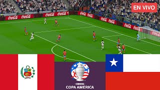 Perú vs Chile EN VIVO CONMEBOL Copa America 2024 Full Match  Simulation Video Games [upl. by Aillemac]