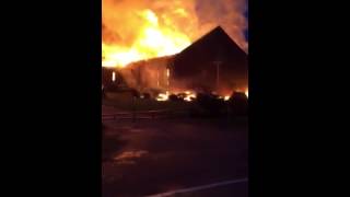 Viewer submitted video of Greeleyville church burning [upl. by Eugenius]