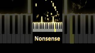 🥰 EASY NONSENSE PIANO TUTORIAL sabrinacarpenter [upl. by Burleigh]