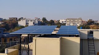 10kw OnGrid Solar system with Customised structure Islamabad [upl. by Elison]