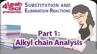 Alkyl Halide Carbon Chain Analysis for SN1 SN2 E1 E2 Reactions by Leah4sci [upl. by Nwonknu]