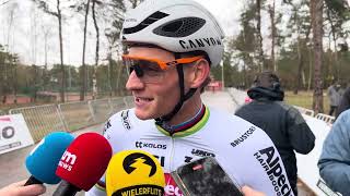 Dit zegt Mathieu van der Poel voor het eerste duel met Wout van Aert in Mol  WIELERFLITS [upl. by Fante]