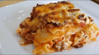 Homemade Lasagna without Ricotta cheese  Tinas EZ recipes  lasagna noricotta quickrecipe [upl. by Yeltnarb]