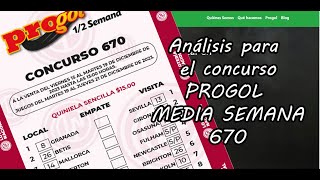 Progol Media Semana 670  Análisis completo [upl. by Onra964]