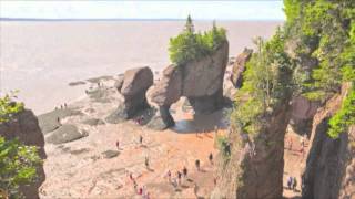 The Hopewell Rocks  OFFICIAL Time Lapse video of 456 foot tide [upl. by Nara]