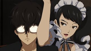 Persona 5  Kawakami gives Joker a quotSpecialquot Massage [upl. by Cyprus]