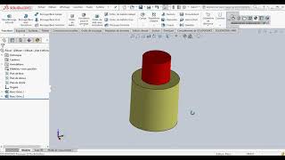 SolidWorks fonction bossage extrudé [upl. by Xuaeb]