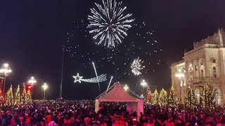 Capodanno a Trieste il conto alla rovescia e i fuochi in piazza Unità [upl. by Tessil]