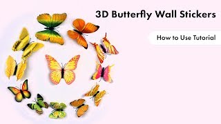 Butterfly Wall Stickers  How to Use Tutorial  eFavormartcom [upl. by Arihaj18]