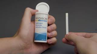 Hydrogen Peroxide Test Strips  Micro Essential Laboratory Hydrion Brand [upl. by Ayikat388]