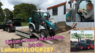 LohnerVLOG287 Unser neue Maschine ist da Kramer 5035 Radlader I Fendt Xylon 524 beim Trecker Treck [upl. by Gershon50]