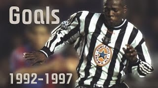 Faustino Asprilla ► ● 19921997 goals and skills  NEW CASTLE UNITED [upl. by Avle]