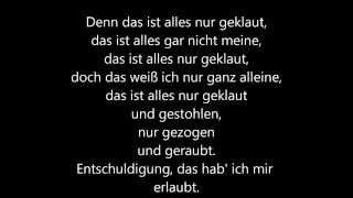 Die Prinzen  Alles nur geklaut  lyrics [upl. by Adele876]