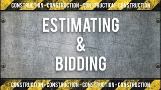 Construction Estimating and Bidding Training [upl. by Banyaz601]