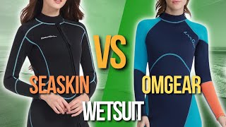 🌤️ OMGear Wetsuit VS Seaskin Wetsuit  Best Wetsuit for Women and Men [upl. by Sileray49]