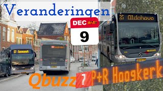 Wijzigingen OV Groningen stad Qbuzz [upl. by Eenwat]