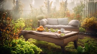 Take a last look at the Fall Garden in the Morning Sunshine [upl. by Aivax]