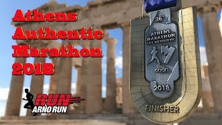 Athens Authentic Marathon 2018 [upl. by Ynohtn]