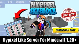 How To Play Hypixel In Minecraft Pe 120  Hypixel Skyblock Server Released For Minecraft Pe 120 [upl. by Latsyrcal]