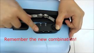 3 Steps to reset Luggage lock no reset button type [upl. by Forsyth]