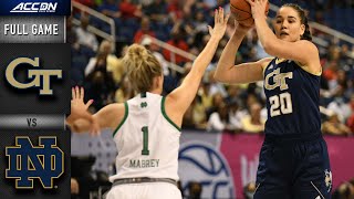 Georgia Tech vs Notre Dame Full Game Replay  ACC Women’s Basketball 202122 [upl. by Balliol]