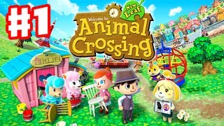 Animal Crossing New Leaf  Gameplay Walkthrough Part 1  Day 1  Im the New Mayor Nintendo 3DS [upl. by Malonis]