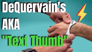 De Quervains Tenosynovitis  San Diego Chiropractic [upl. by Paxon758]