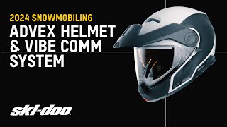 New 2024 Advex Helmet amp Vibe Communication System by SkiDoo [upl. by Aiahc]