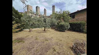 Apartment with garden for sale in San Gimignano Tuscany  virtual tour [upl. by Bruis393]