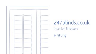 Plantation Shutter Fitting Instructions [upl. by Lenny]