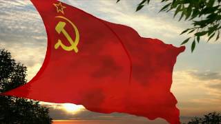 Flag and anthem of Soviet Union 19441955  Stalin lyrics [upl. by Edals]