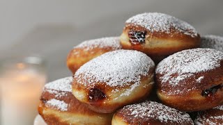 How To Make Jewish Jelly Donuts Sufganiyot • Tasty [upl. by Cristiano597]