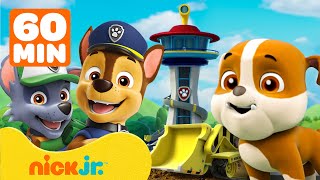 Rubble Joins the PAW Patrol w Marshall amp Chase  1 Hour Compilation  Rubble amp Crew [upl. by Niac]