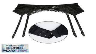 Plus Size Garter Belt Women Sexy Lace Lingerie Chain Belt Suspenders Porno Review [upl. by Reisch]