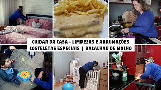 Costeletas Especiais  Bacalhau de Molho  Cuidar da Casa  Limpezas e Arrumações [upl. by Krid]