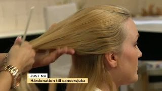 Möt frisörsalongen som donerar hår till cancersjuka  Nyhetsmorgon TV4 [upl. by Adyela]