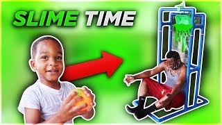 Splash Dunk Tank Challenge Family Fun Activities With DJs Clubhouse [upl. by Sewellyn]