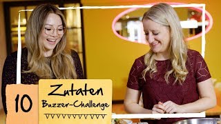 Isabella und Mamiseelen kochen ohne Messer  10 Zutaten Buzzer Challenge [upl. by Kati816]