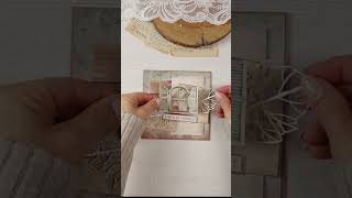 3 cards using scraps cardmaking stamperia [upl. by Ariahay]