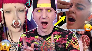 SHOCKING Piercing At Home Tutorial  New TikTok Piercing Fails 30  Roly [upl. by Llemij660]