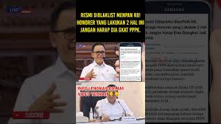 HONORER YANG LAKUKAN DUA HAL INI JANGAN HARAP DIANGKAT PPPK shortsvideo [upl. by Liagibba]