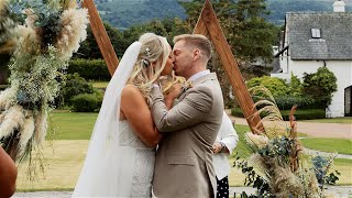 Cassie amp Kieran  Barn at Brynich Brecon  Wedding Highlights 4K [upl. by Alleen]