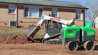 Grading Hill To Soften Slope And Reduce Erosion [upl. by Aidualk367]