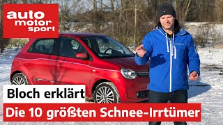 WinterTodsünden Die 10 größten Irrtümer zum Fahren auf Schnee  Bloch erklärt 129  ams [upl. by Meta760]