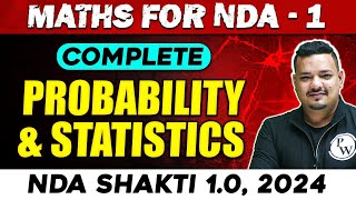 NDA Maths  ProbabilIty amp Statistics  NDA 1 2024  Defence Wallah [upl. by Hashum]