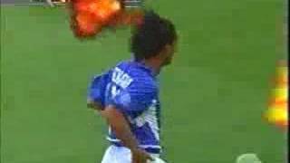 Ronaldinho free kick vs England World Cup 2002 [upl. by Tekcirc473]