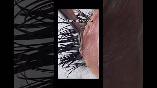 Dirty lashes cleaning dirty lash extensionsdirty lashes asmr  dirty lashes removal satisfying [upl. by Laval]