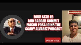 Scary Alvarez Podcast 4Star LB Mason Posa Joins The Show [upl. by Devi]